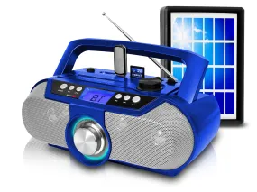 Rechargeable Bluetooth Portable Solar Powered Speaker with USB /SD Inputs