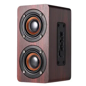 Red Wood Grain Bluetooth Speaker
