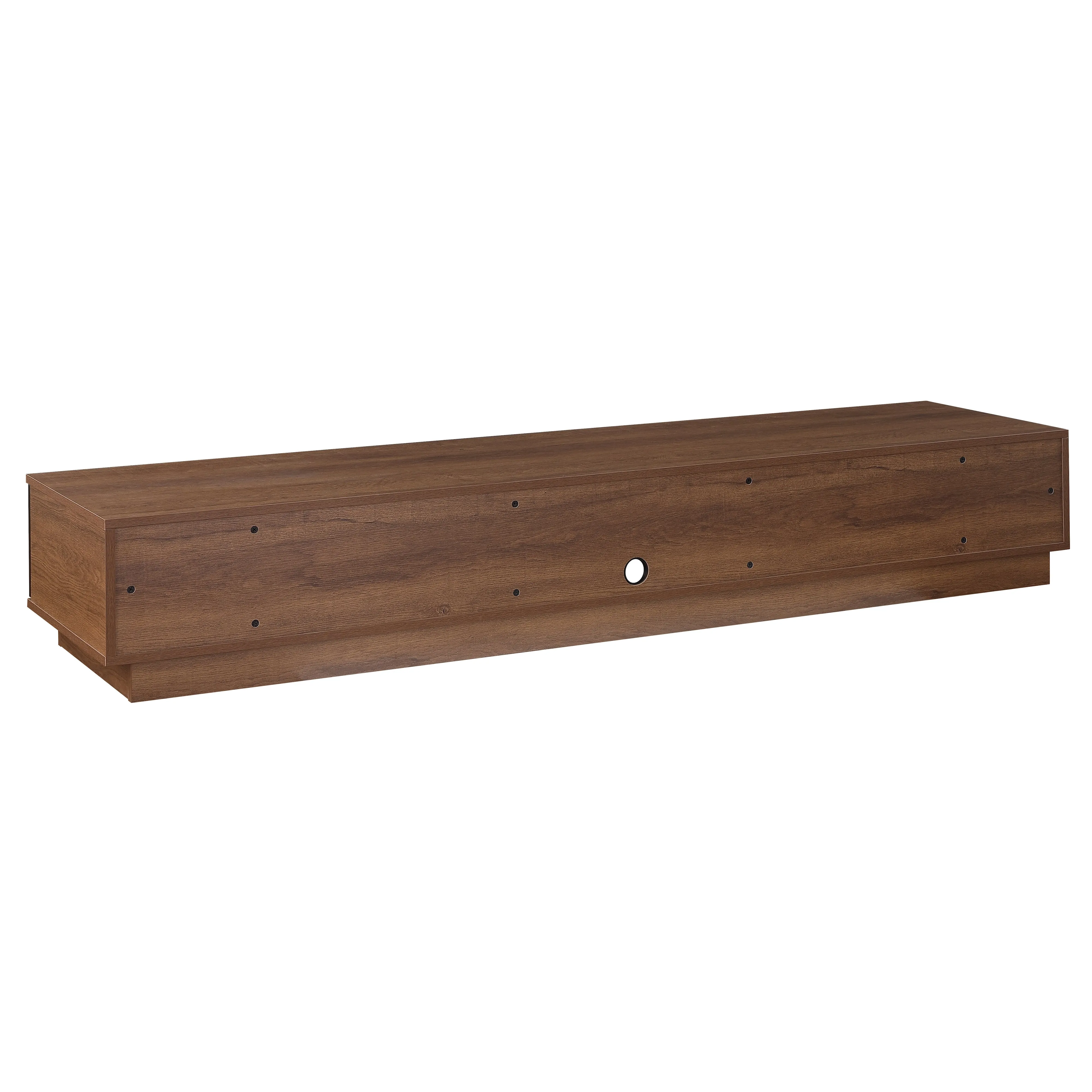 Rio Entertainment Center, TV Cabinet, Entertainment Unit 2200mm Low Line, Dark Oak by Taurs