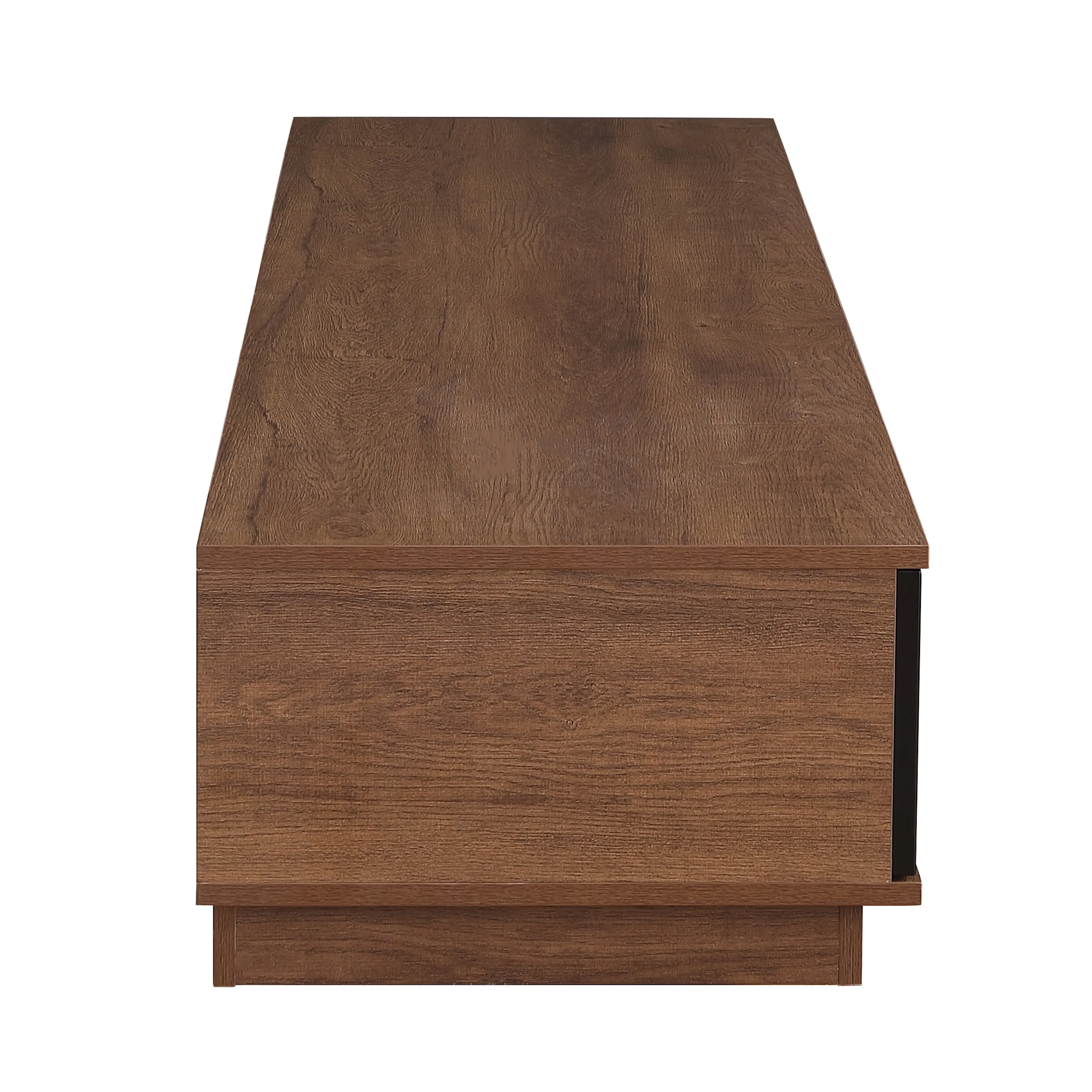 Rio Entertainment Center, TV Cabinet, Entertainment Unit 2200mm Low Line, Dark Oak by Taurs