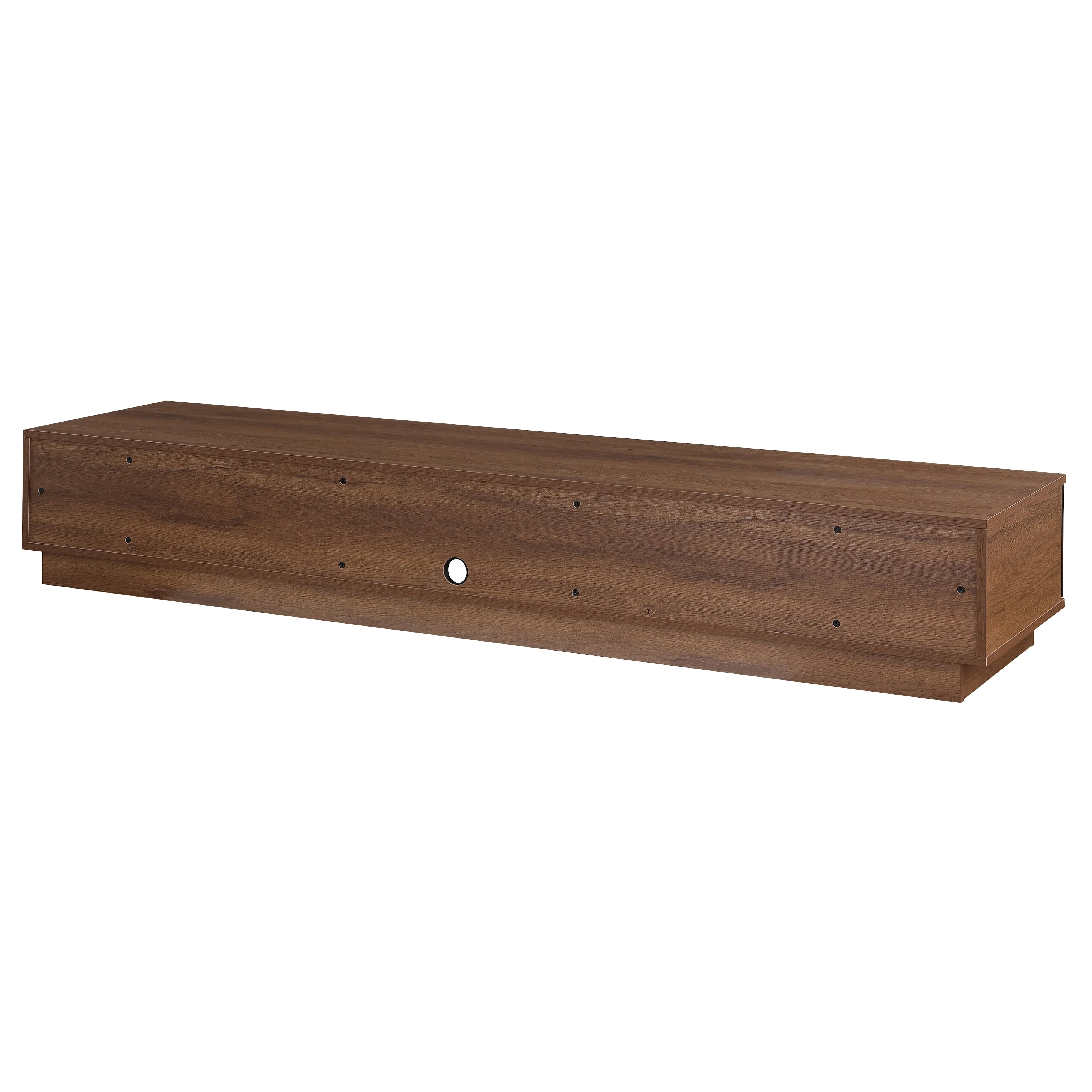 Rio Entertainment Center, TV Cabinet, Entertainment Unit 2200mm Low Line, Dark Oak by Taurs
