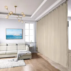 Room Divider Blackout Curtain with Ceiling Track Kit