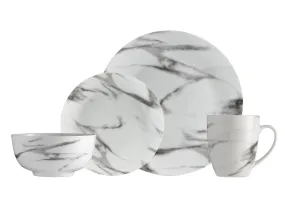 Safdie & Co. Dinnerset 16PC Coupe Marble