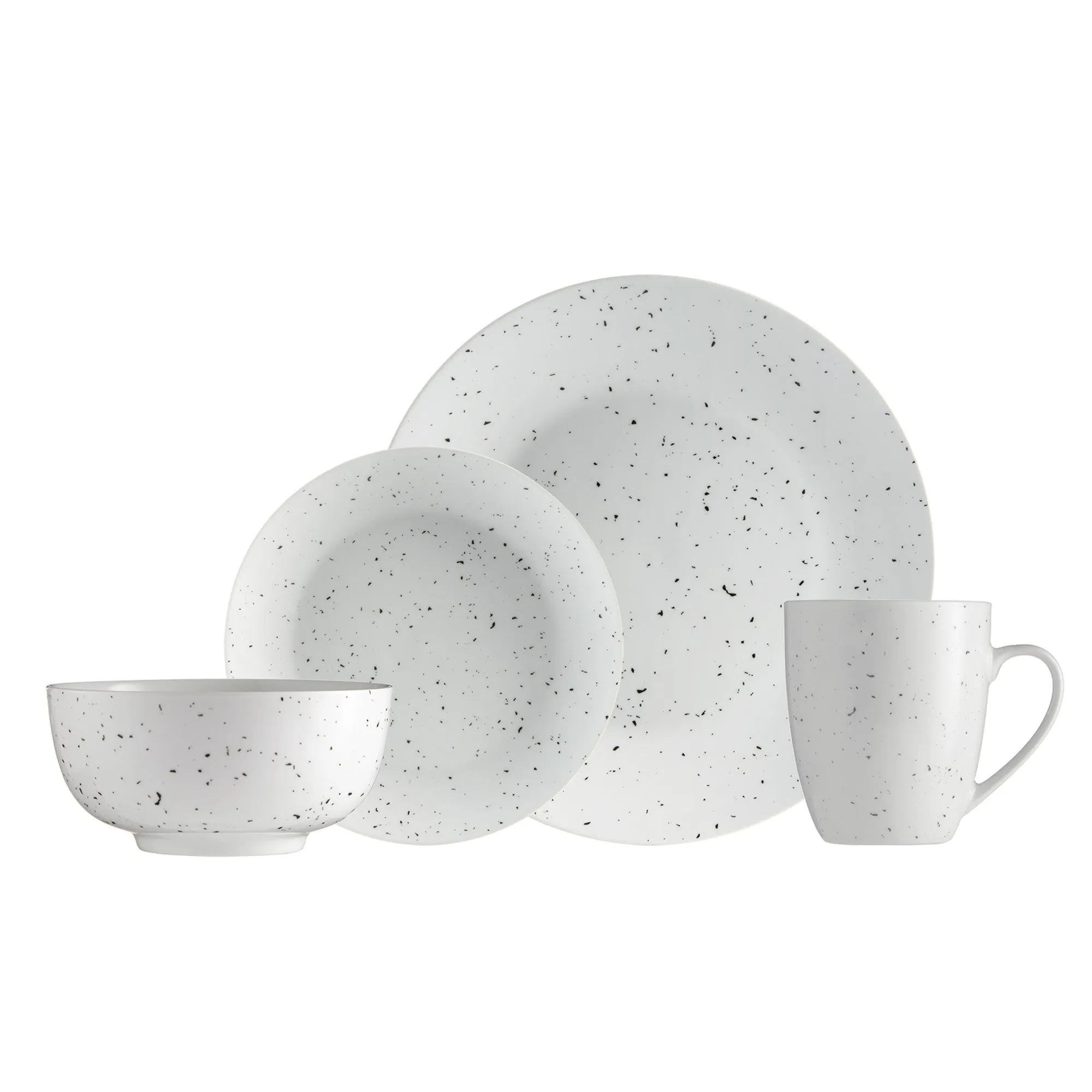 Safdie & Co. Dinnerset 16PC Coupe Speckle