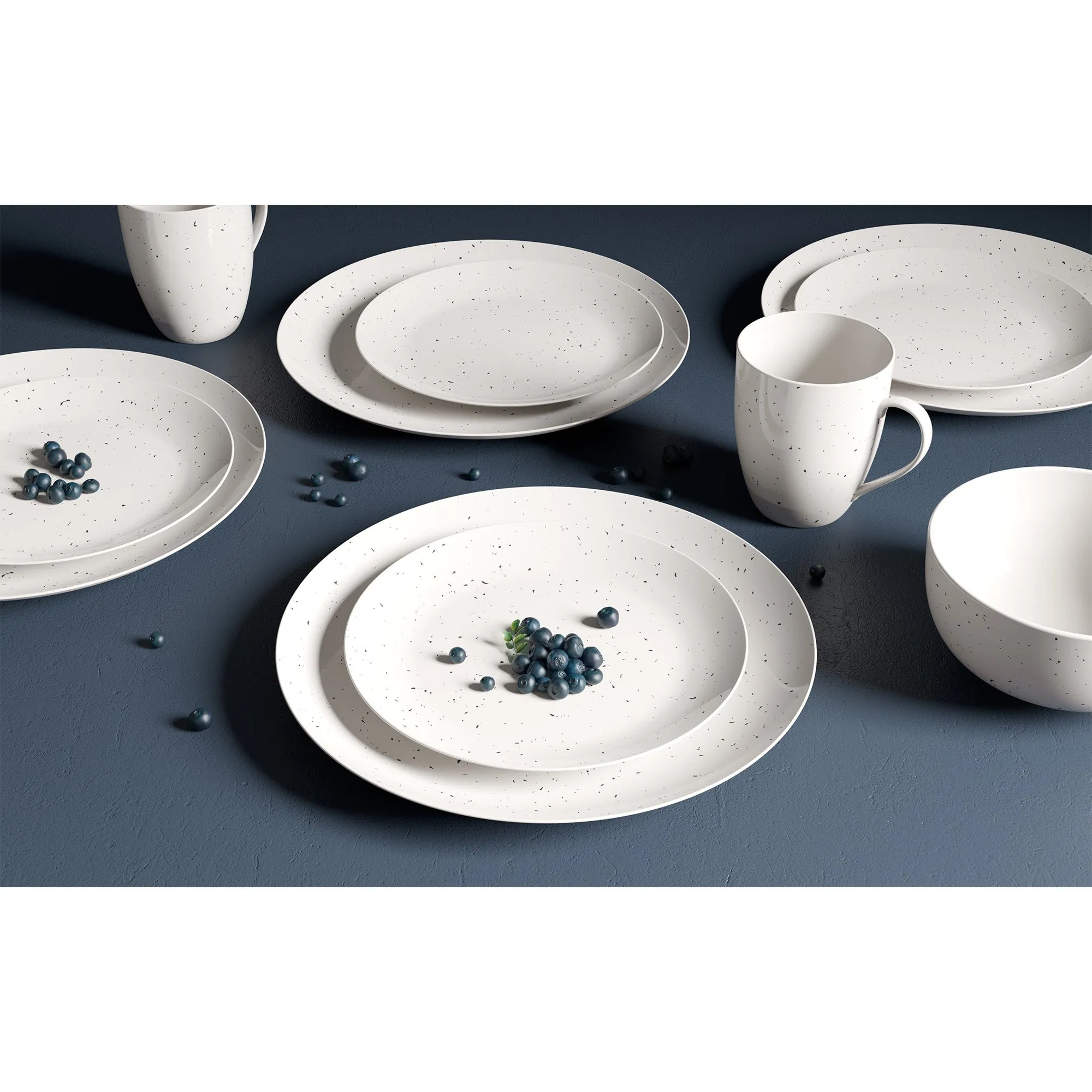 Safdie & Co. Dinnerset 16PC Coupe Speckle