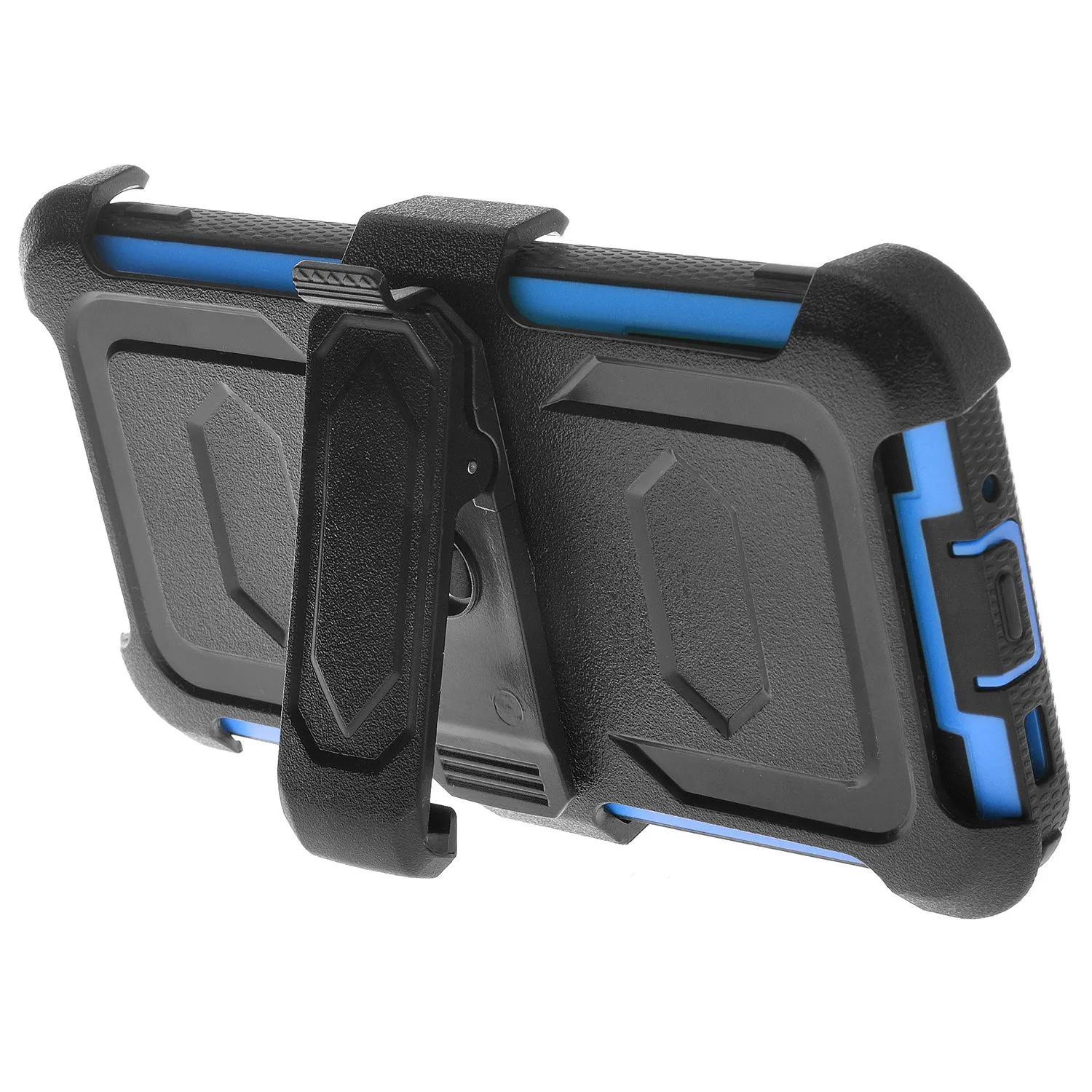 Samsung Galaxy A11 Case, Galaxy A11 Case,  Triple Protection 3-1 w/ Built in Screen Protector Heavy Duty Holster Shell Combo Case - Blue
