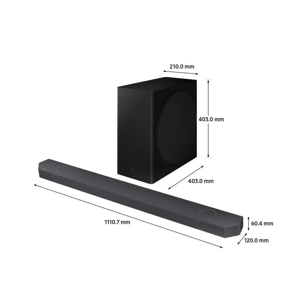 Samsung HWQ800BXU 5.1.2ch Soundbar & Subwoofer  Black