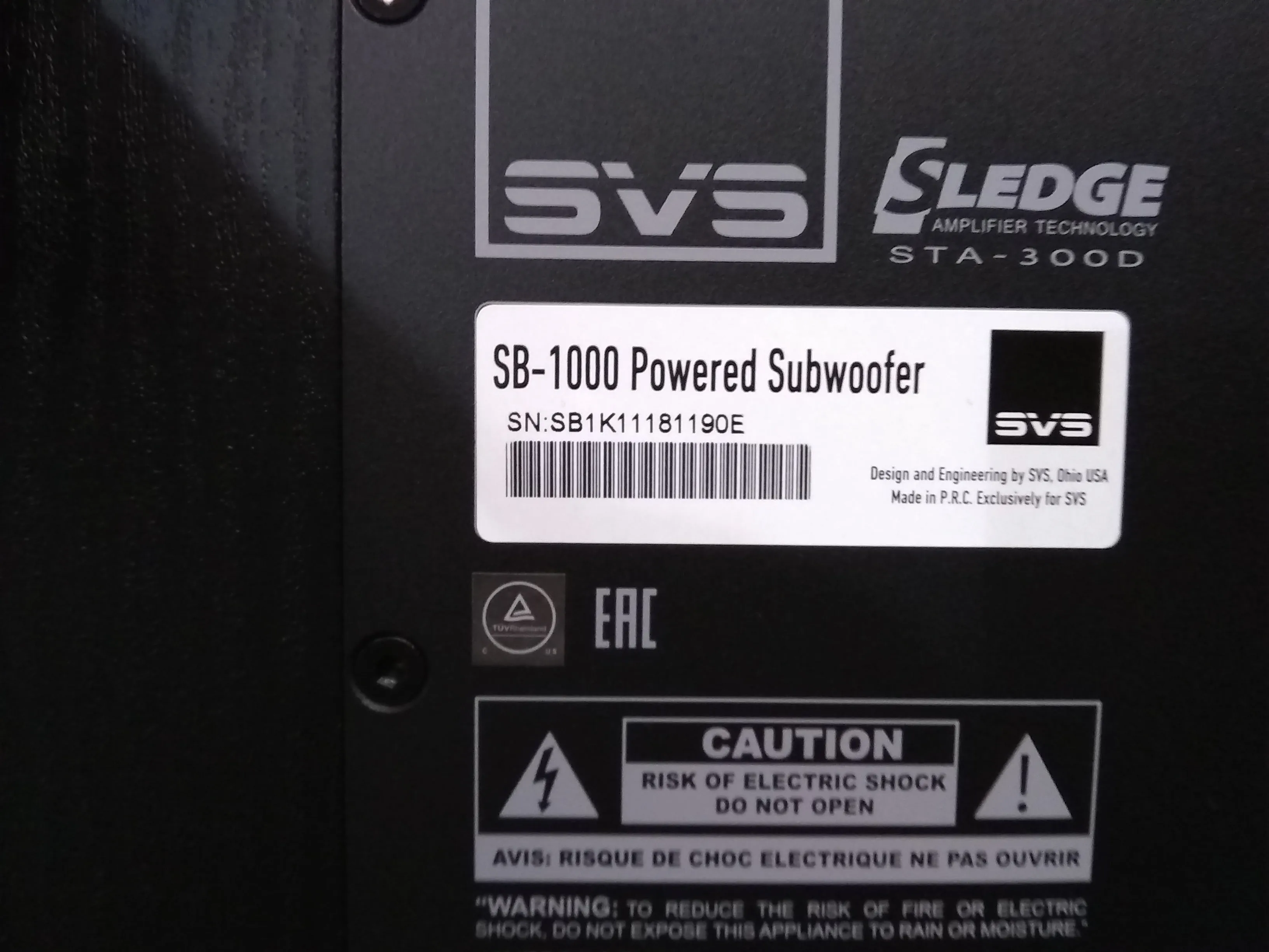 SB-1000 - Black Ash - Outlet - 1190