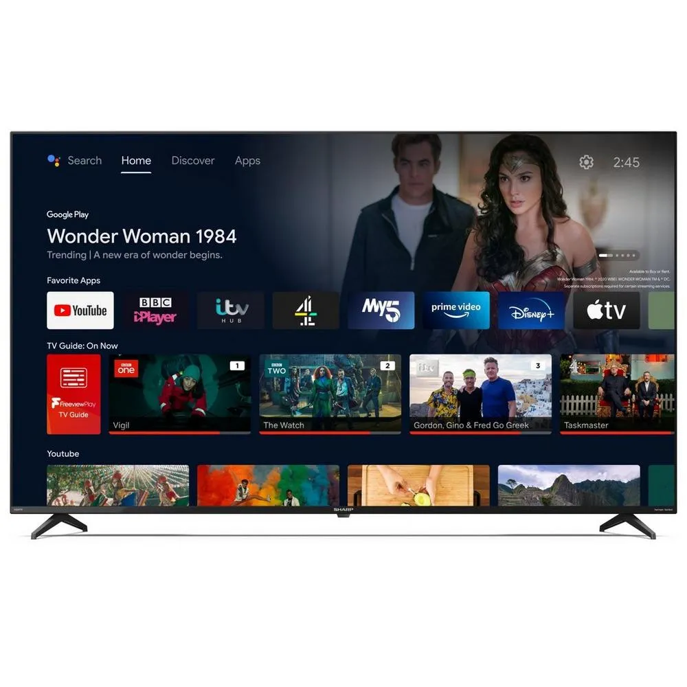 Sharp 4T-C65FP2KL2AB 65 Inch 4K UHD Android Smart TV