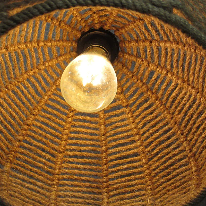 Simple Music Restaurant Decorative Lamps Single Head Hemp Rope Bar Clothing Store Plant Flower Shop Chandelier