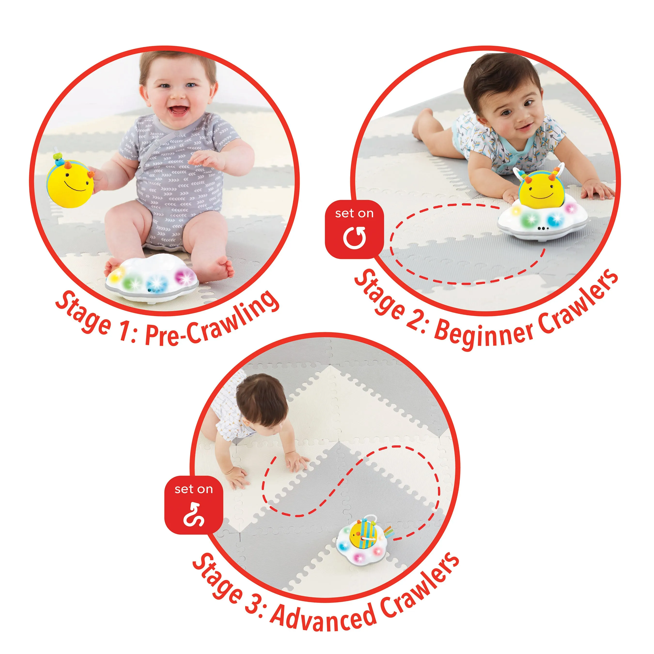 Skip Hop Explore & More Follow Me Bee Crawl Toy