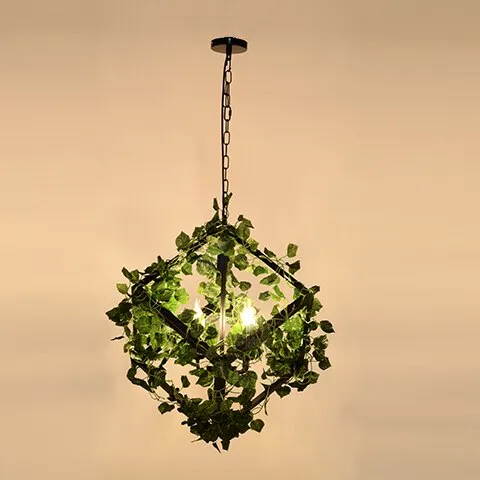 Small fresh plants, flowers, music, restaurant, barbecue, creative industry, wind and clear bar, decorative chandeliers