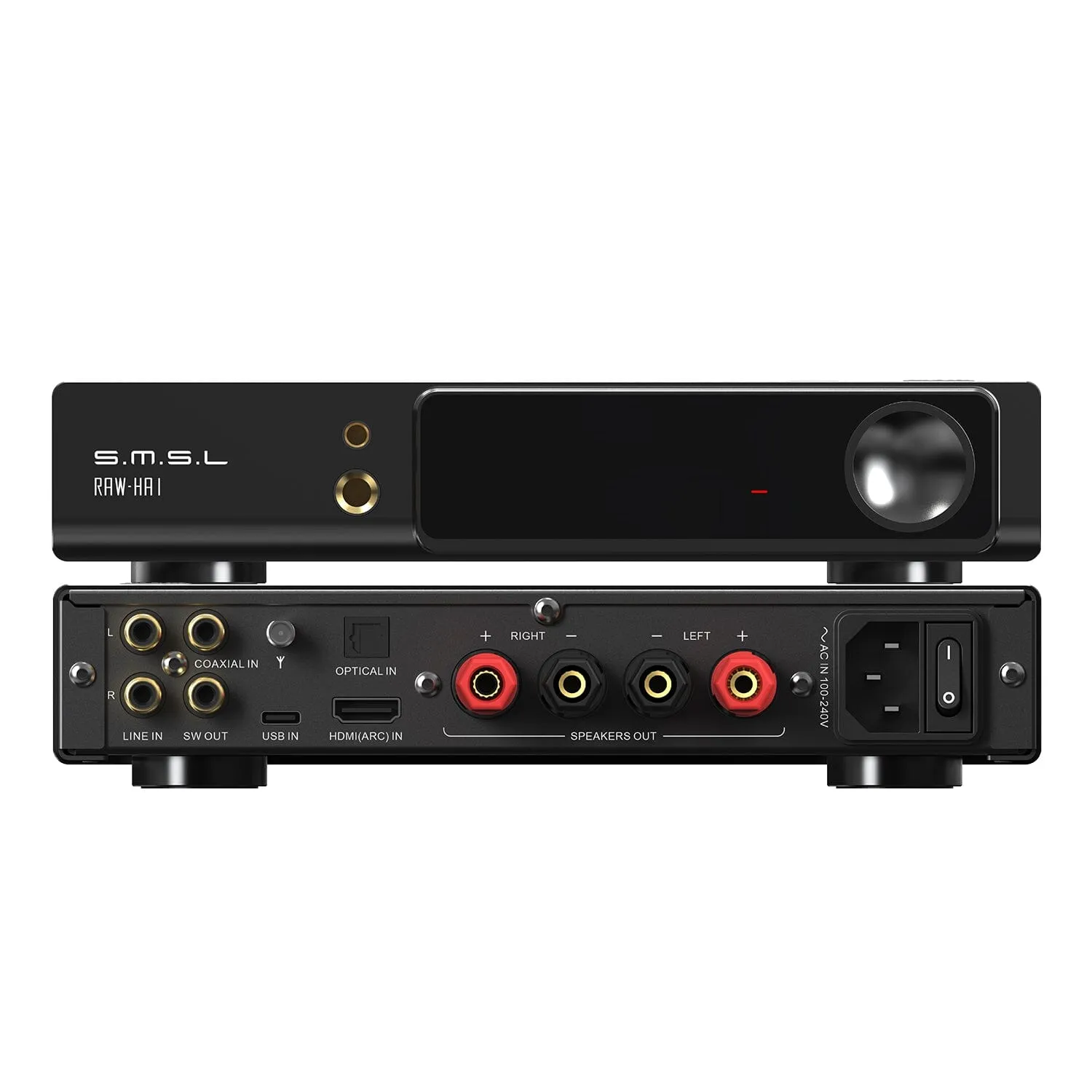 SMSL RAW-HAI CS43131 Bluetooth 5.1 Desktop DAC & Power Amplifier