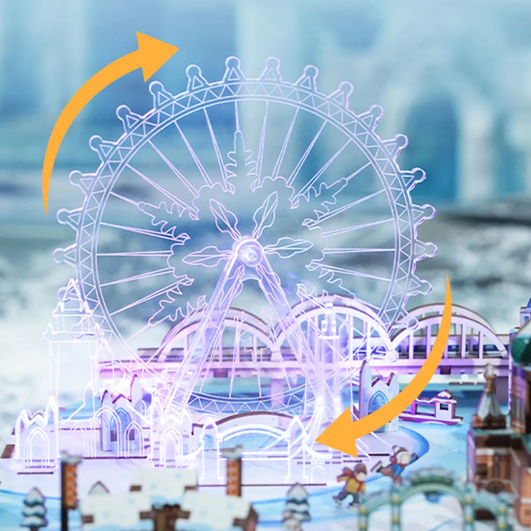 Snow World DIY Miniature House Music Box