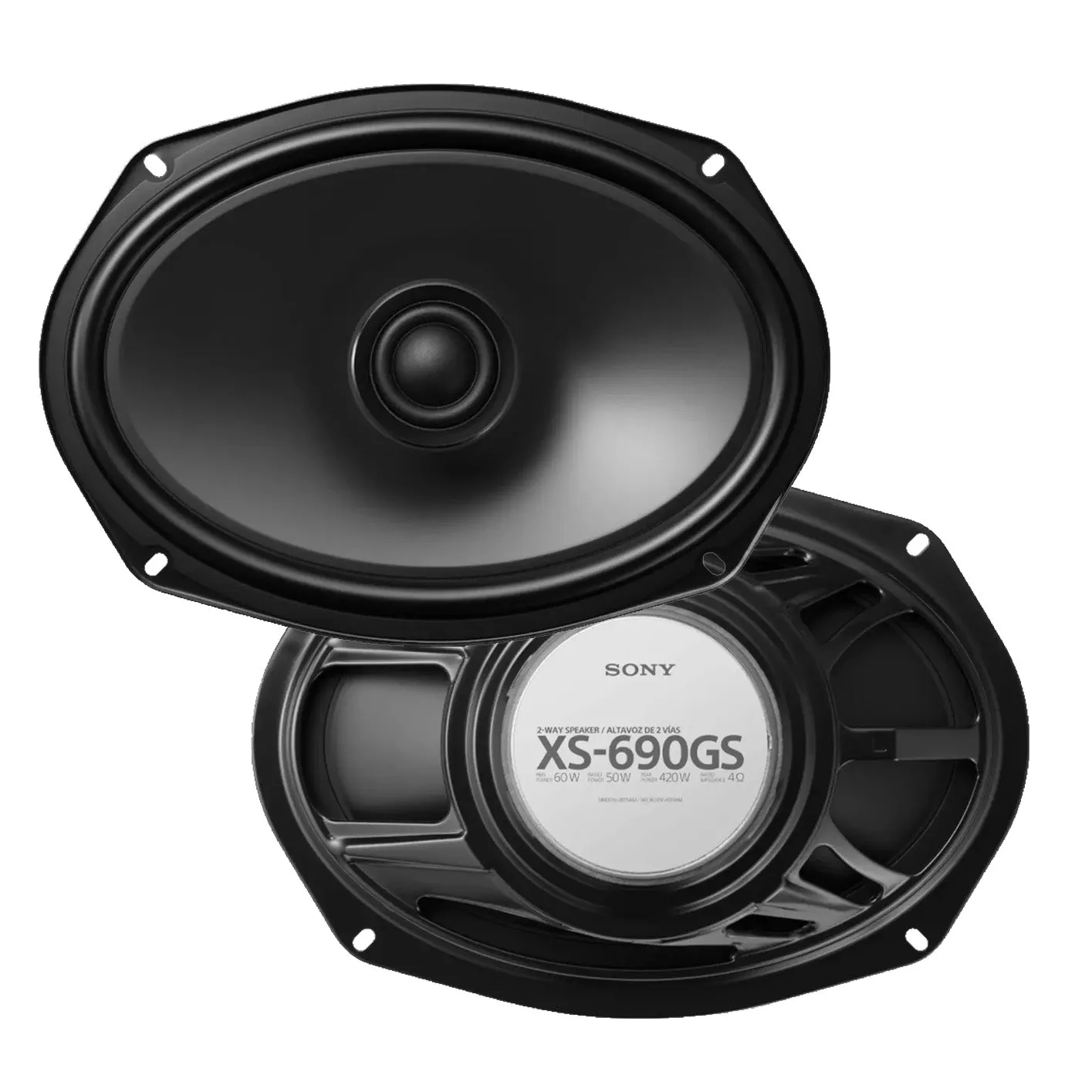 Sony GS Series 2-Way Coaxial Speaker Pair 6x9" 60W RMS 420W Peak XS 690GS