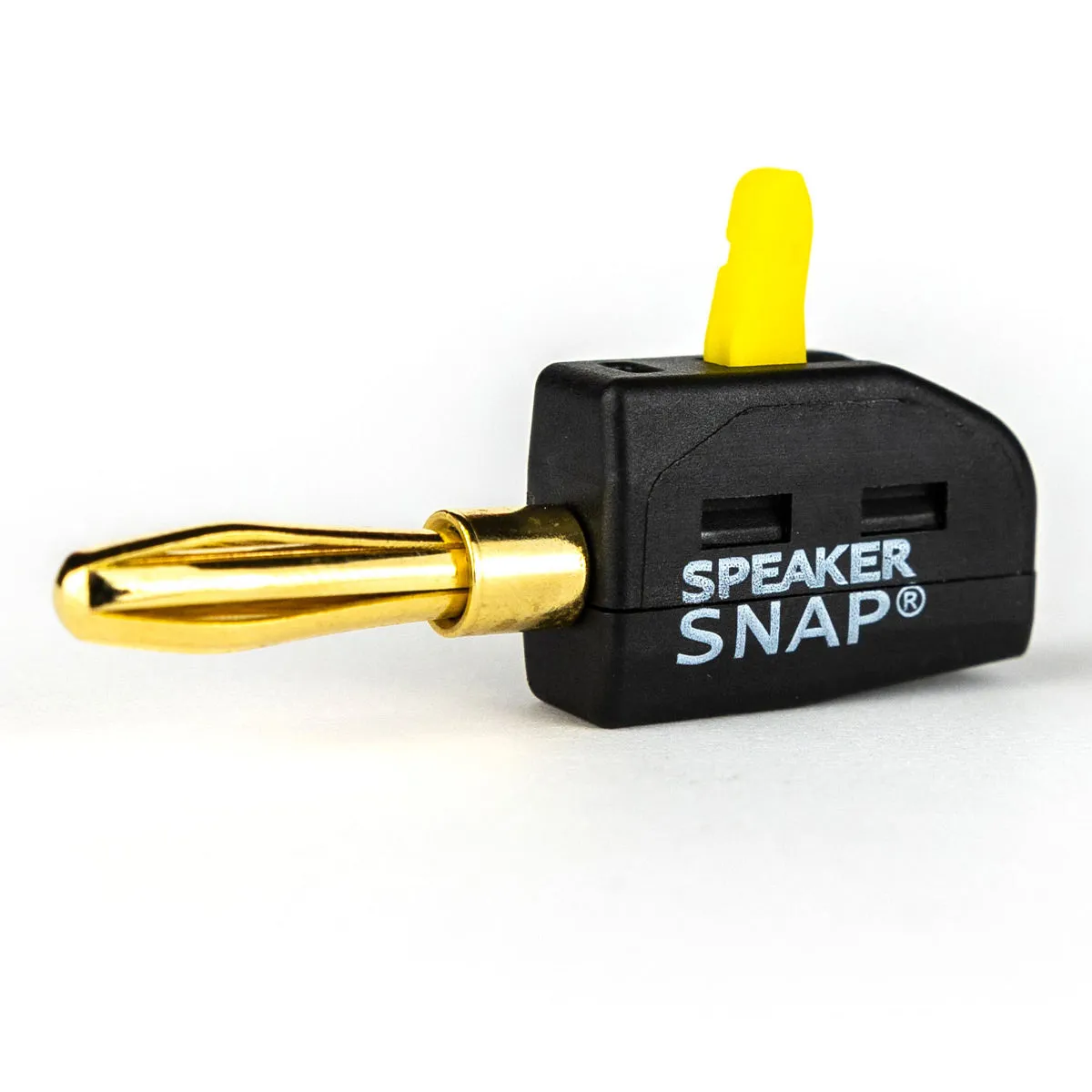 Speaker Snap 50 Count of Fast & Secure Banana Plugs, Gold Plated, 12-24 AWG, for Home Theaters, Speaker Wire, Wall Plates, and Receivers
