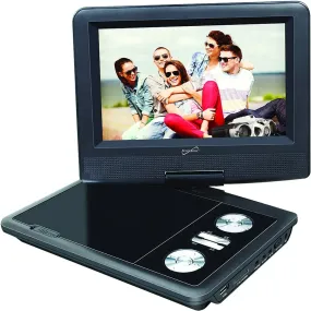 SuperSonic SC-257 7" Portable DVD Player and Digital TV with USB ,SD inputs and Swivel Display
