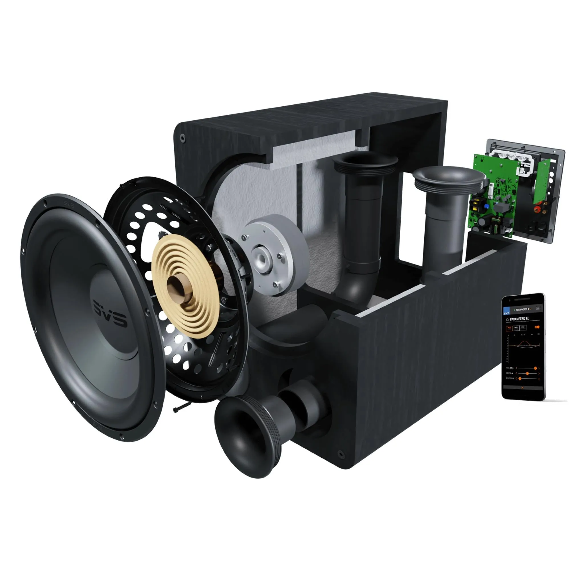 SVS Sound PB-1000 Pro 12" 325 watts RMS (820  watts peak) Subwoofer - Black Ash