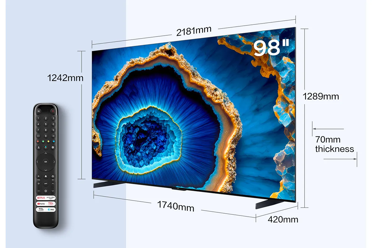 TCL C805K 98" 4K HDR Mini LED QLED Smart TV | 98C805K