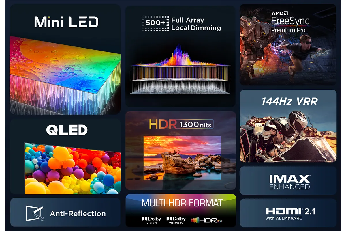 TCL C805K 98" 4K HDR Mini LED QLED Smart TV | 98C805K