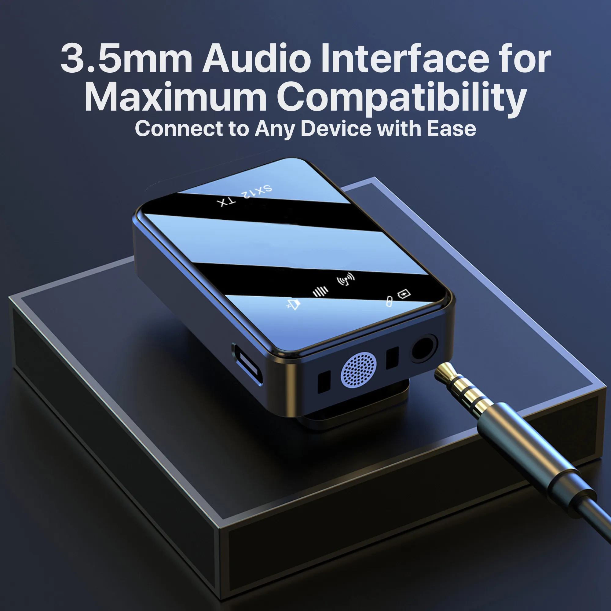 The Bigly Brothers Wireless Microphone System with Digital Label, Long Battery Life, Low Latency, Extended Range, Portable with Compact Packaging, Compatible with iPhone & Android