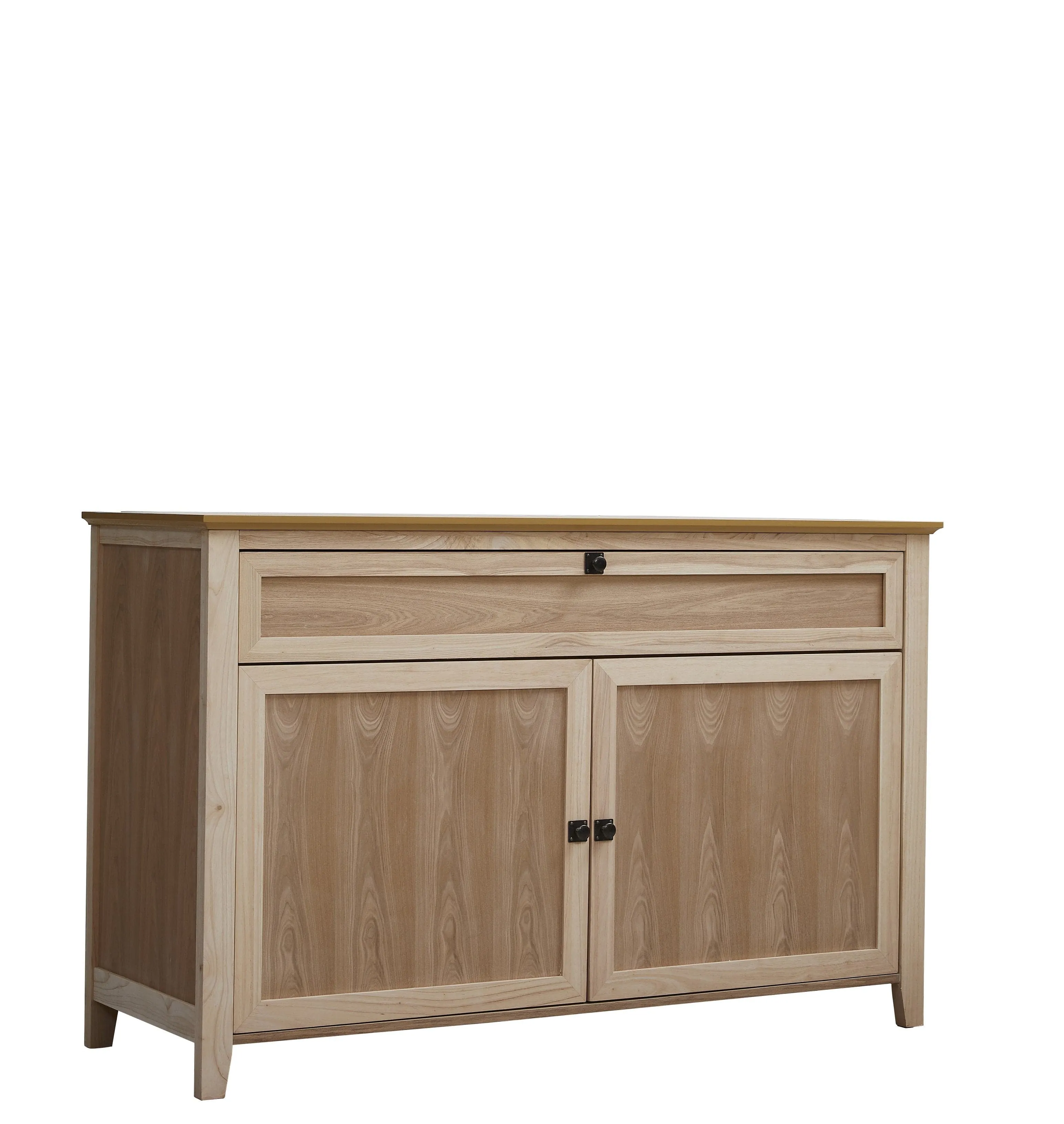 The Claymont Unfinished 70163 Smart TV Lift Cabinet for 65 Inch Flat screen TVs