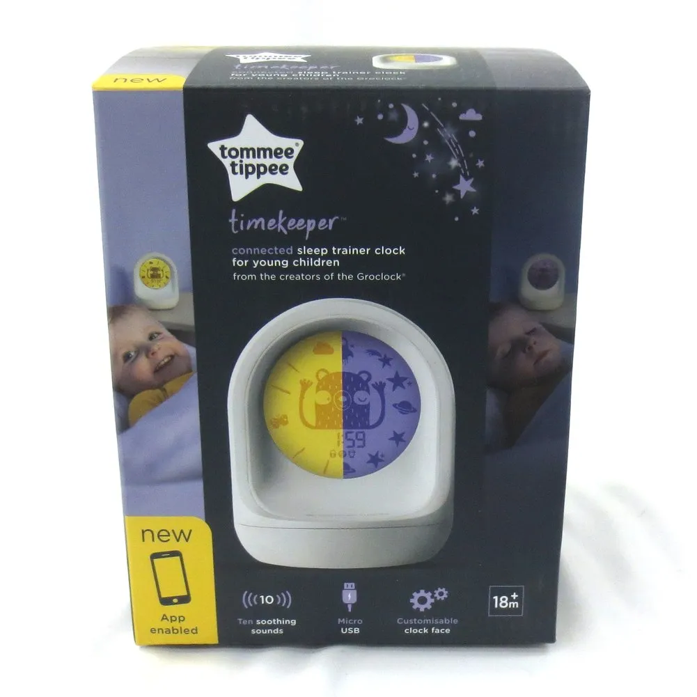 Tommee Tippee Timekeeper Connected Sleeptime Trainer Clock (75688GP) (Open Box)