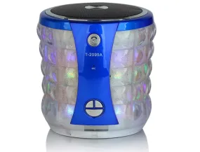 UNIVERSAL BLUE LED BLUETOOTH SPEAKER WITH SD CARD PORT