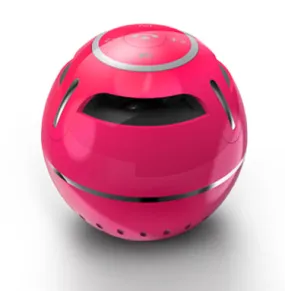 UNIVERSAL BOOM BALL PINK BLUETOOTH SPEAKER WITH MIC AND BUILT-IN MP3 PLAYER