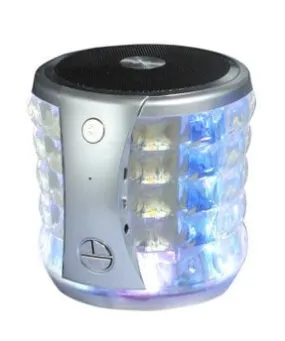 UNIVERSAL SILVER MINI BLUETOOTH SPEAKER WITH SD CARD PORT
