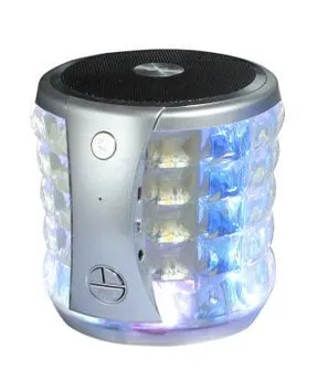 UNIVERSAL SILVER MINI BLUETOOTH SPEAKER WITH SD CARD PORT