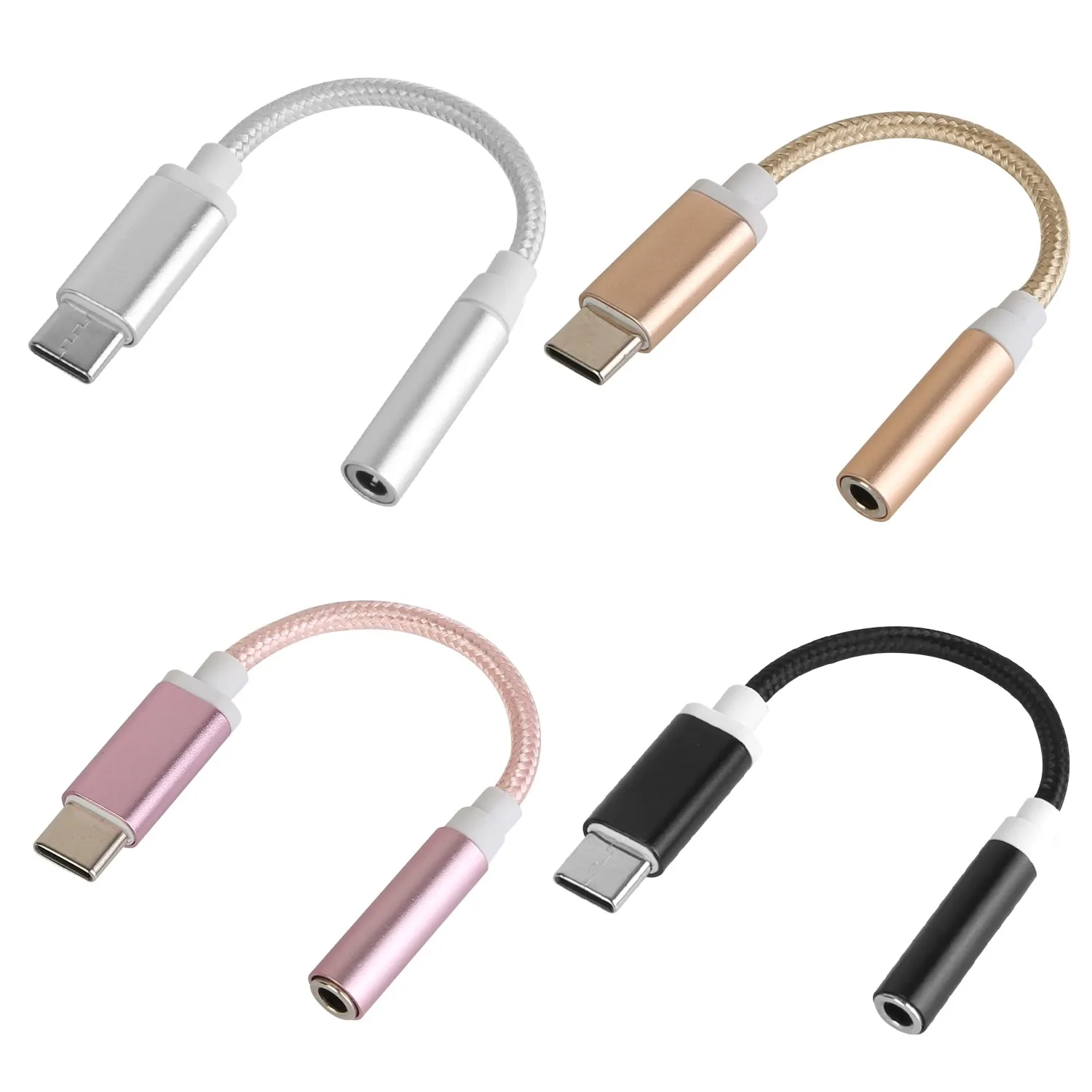 USB-C Type C Adapter Port to 3 .5mm Aux Audio Jack