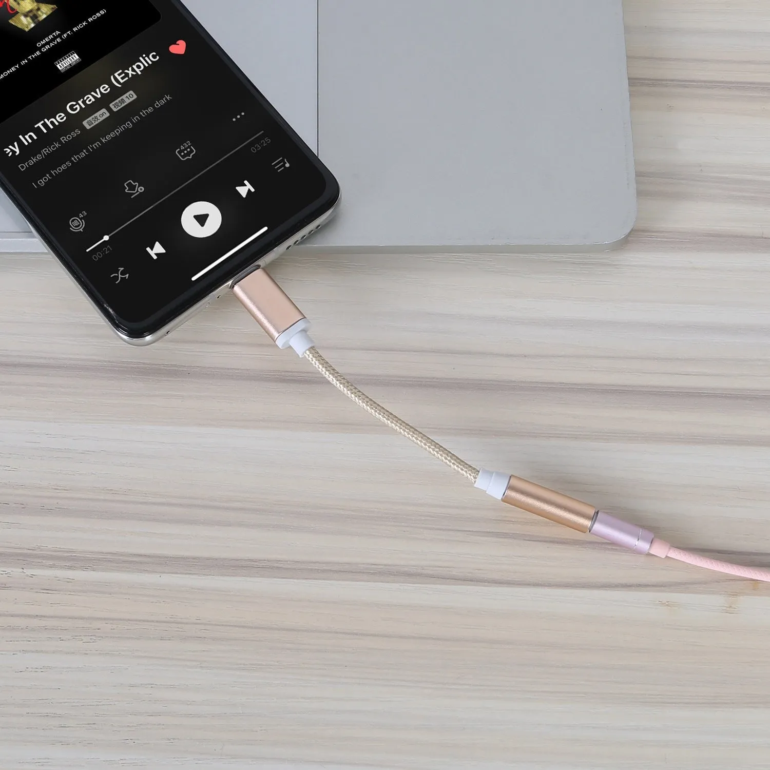 USB-C Type C Adapter Port to 3 .5mm Aux Audio Jack