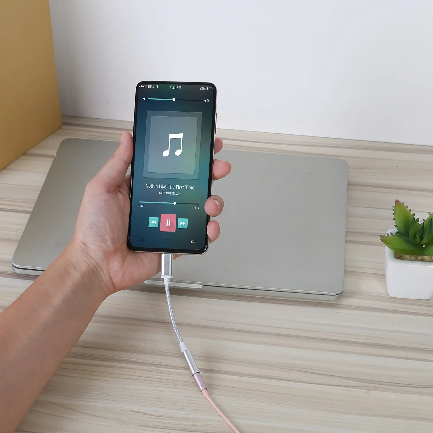 USB-C Type C Adapter Port to 3 .5mm Aux Audio Jack