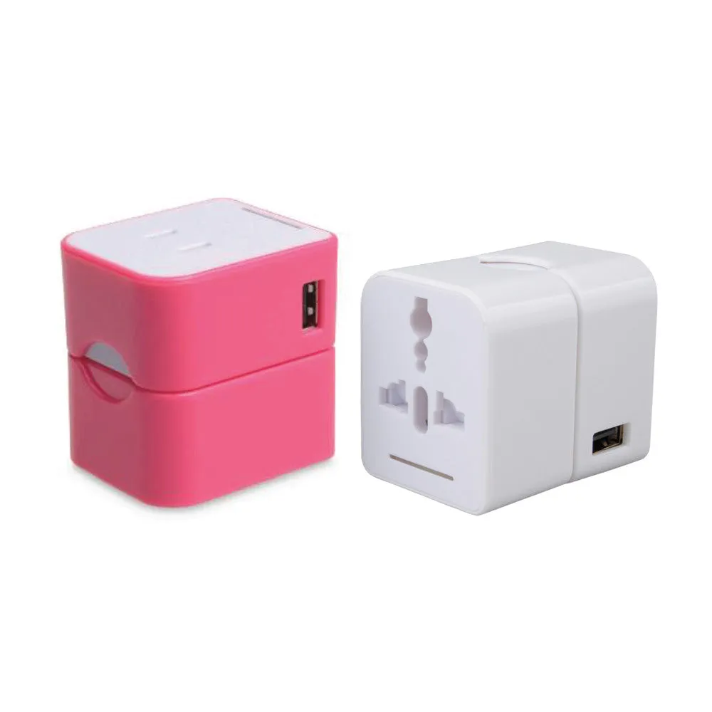 USB Travel Adaptor with 1 Hub