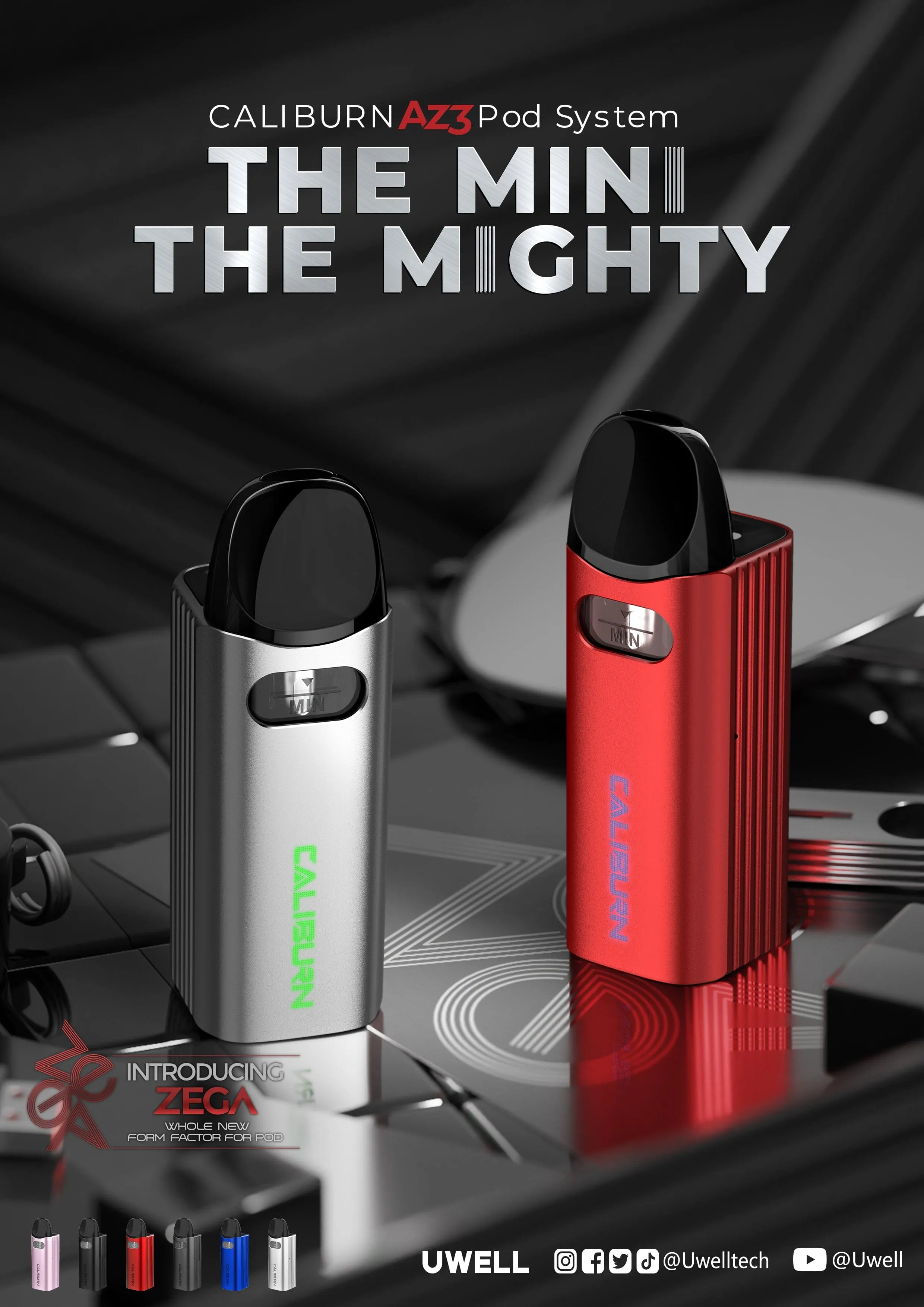 Uwell Caliburn AZ3 17W Pod System Kit 750mAh
