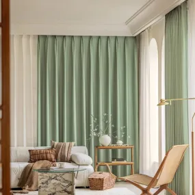 Vera Sage Green Blackout Thermal Custom Curtain