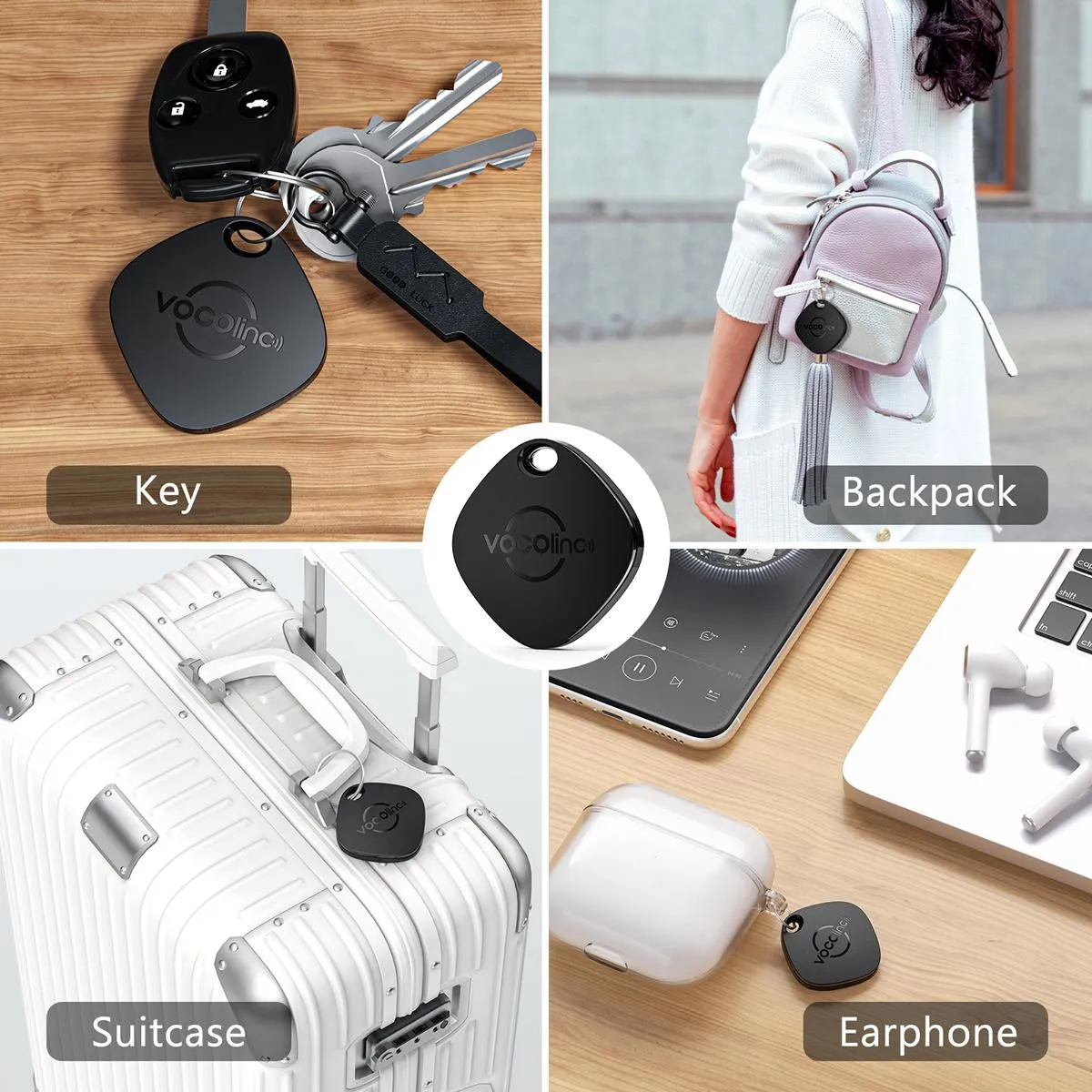 VOCOlinc Black Versatile Bluetooth Finder（Only iOS）