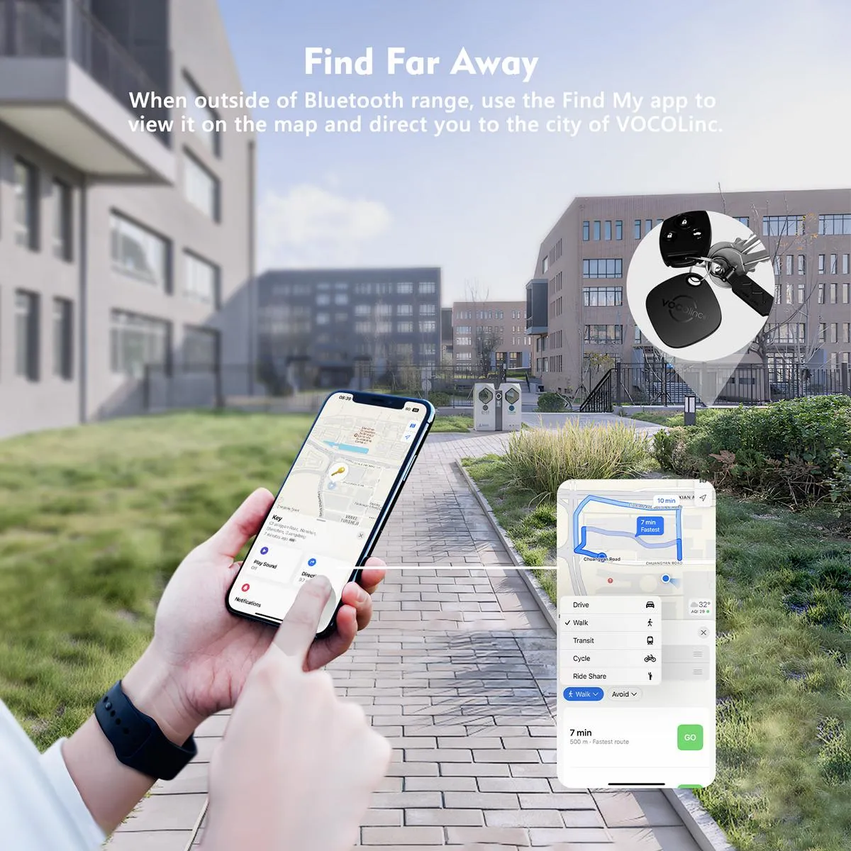 VOCOlinc Black Versatile Bluetooth Finder（Only iOS）