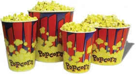 Winco Benchmark 41446 Popcorn Tubs 46 Ounce Multicoloured Pack of 100 | Denson CFE