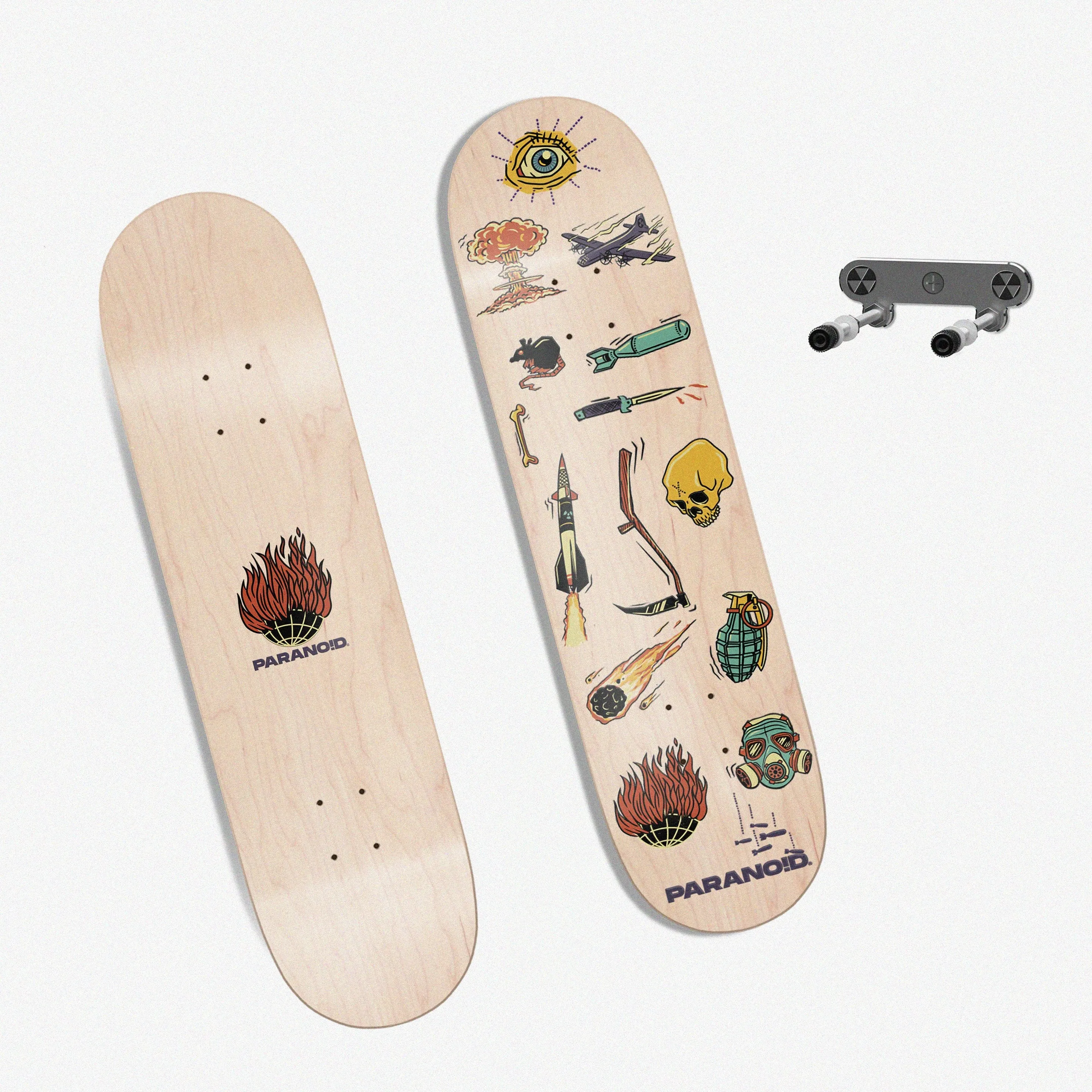 WONDERFUL WORLD SKATEBOARD DECK (OPTIONAL WALL MOUNT)