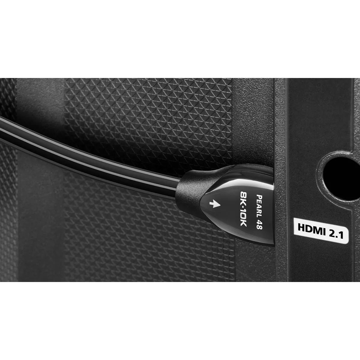 Yamaha SR-B20ABL Sound Bar with Dual Built-In Subwoofers with 8K-10K 48Gbps HDMI Cable - 2.46 ft. (.75m)