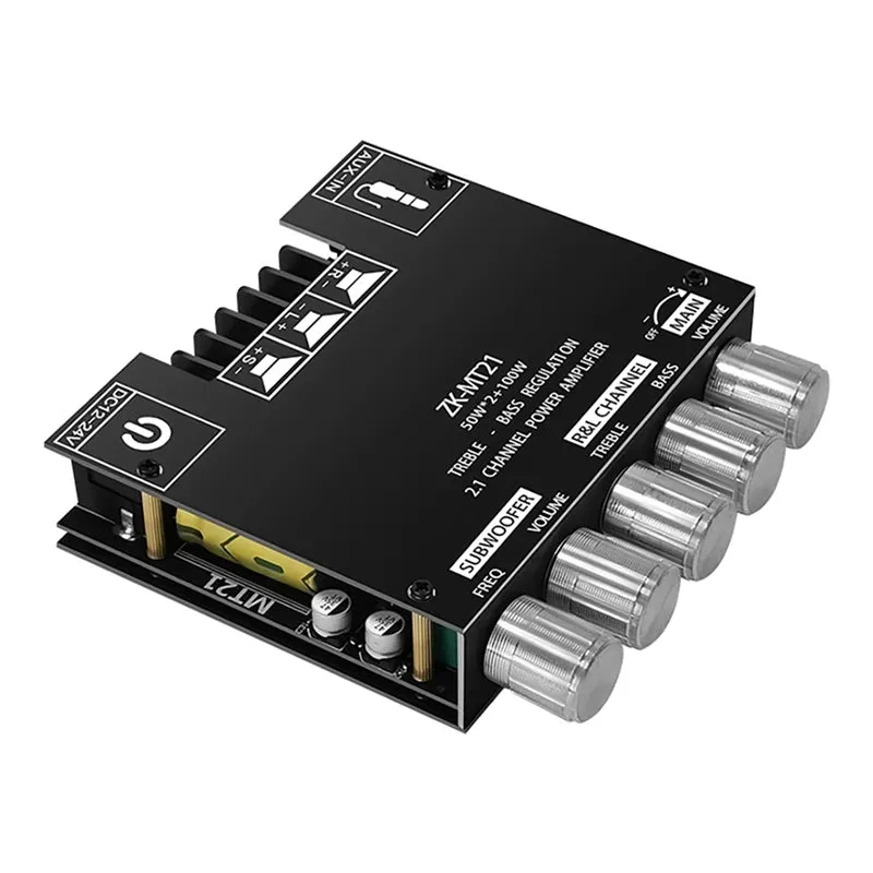 ZK-MT21 2.1 Channel Bluetooth Digital Amplifier Board 50WX2 100W