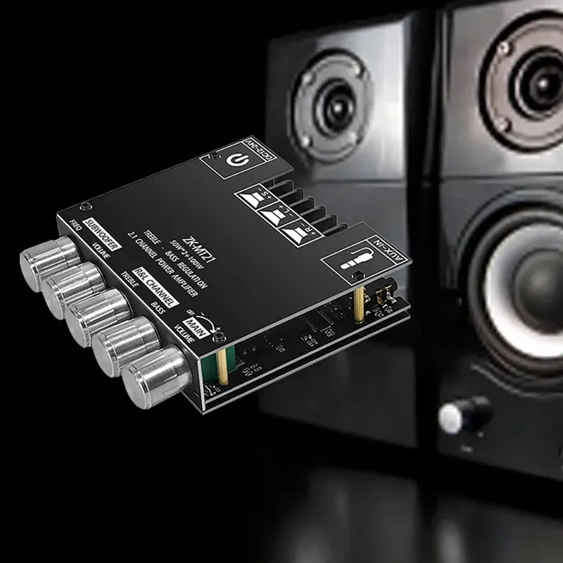 ZK-MT21 2.1 Channel Bluetooth Digital Amplifier Board 50WX2 100W