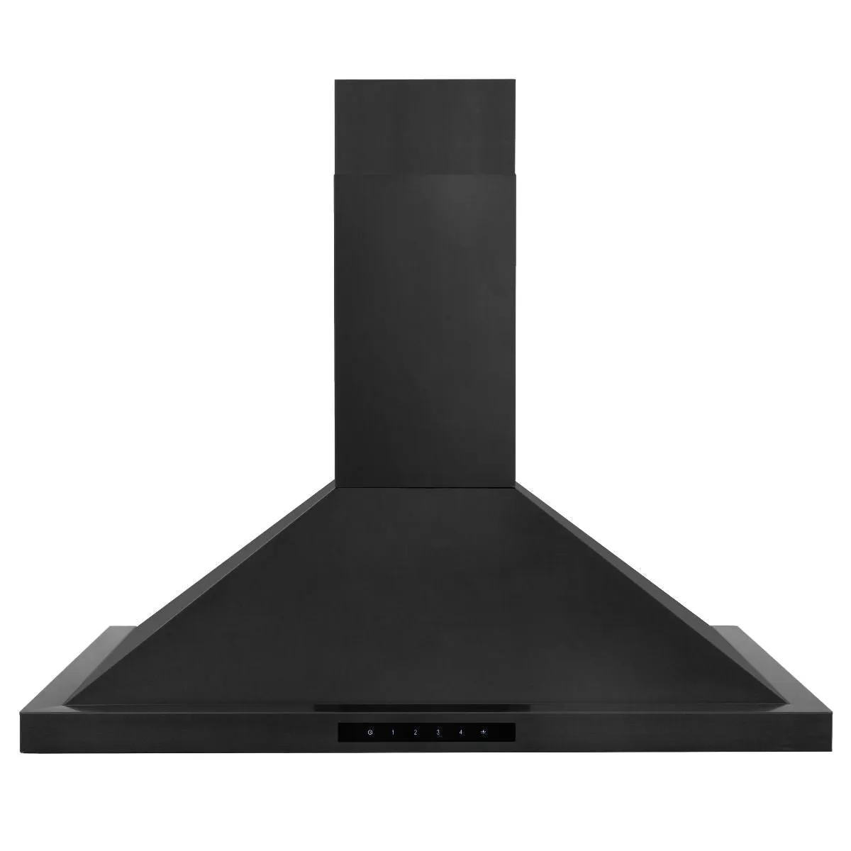 ZLINE 4-Piece Appliance Package - 36-Inch Rangetop with Brass Burners, Refrigerator, 30-Inch Electric Wall Oven, and Convertible Wall Mount Hood in Black Stainless Steel (4KPR-RTBRH36-AWS)