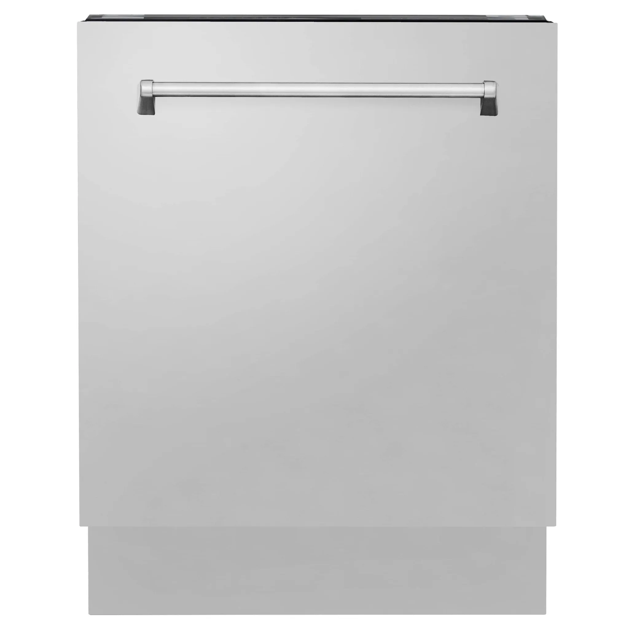 ZLINE 5-Piece Appliance Package - 48-Inch Rangetop, Refrigerator, 30-Inch Electric Double Wall Oven, 3-Rack Dishwasher, and Convertible Wall Mount Hood in Stainless Steel (5KPR-RTRH48-AWDDWV)