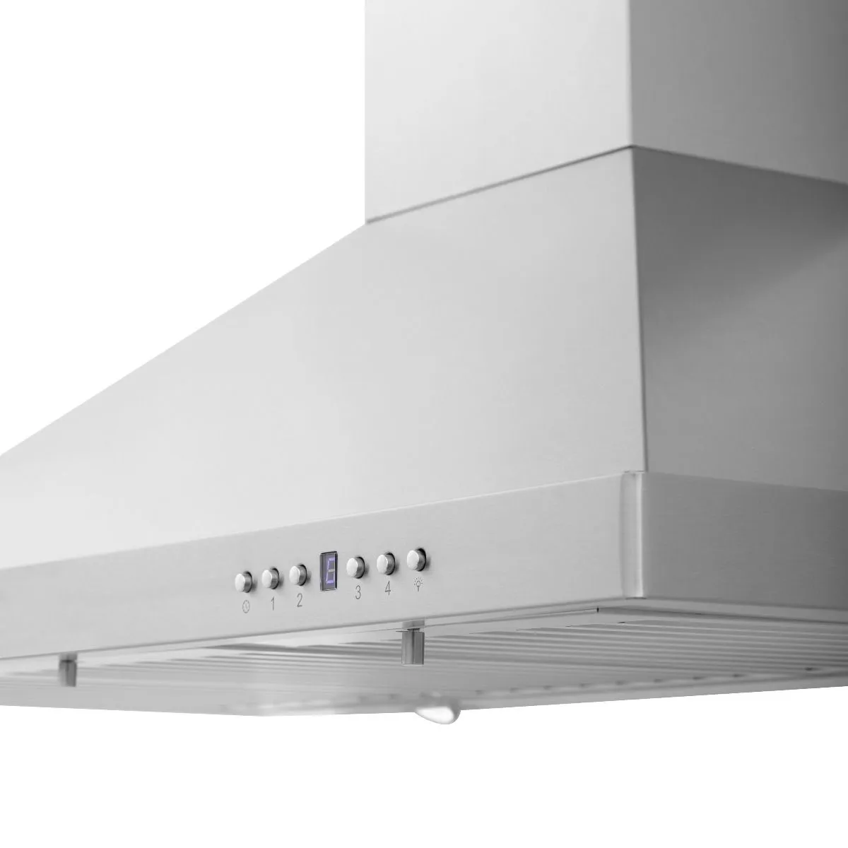 ZLINE 5-Piece Appliance Package - 48-Inch Rangetop, Refrigerator, 30-Inch Electric Double Wall Oven, 3-Rack Dishwasher, and Convertible Wall Mount Hood in Stainless Steel (5KPR-RTRH48-AWDDWV)