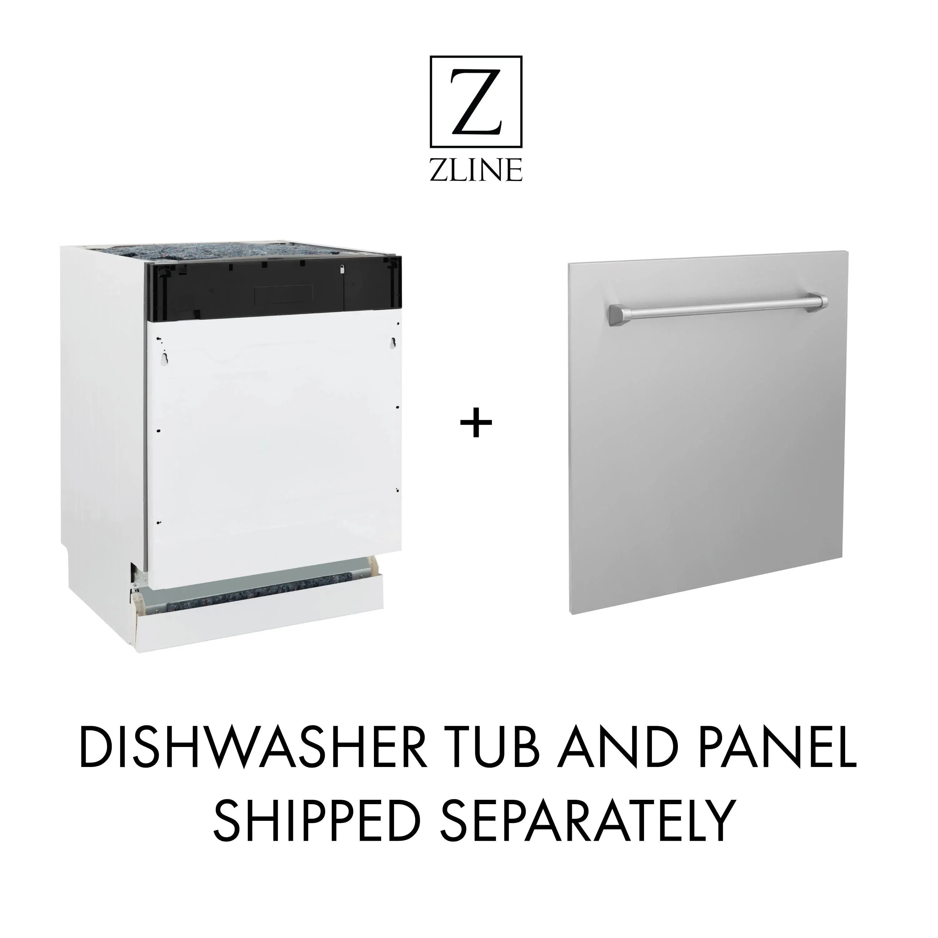 ZLINE 5-Piece Appliance Package - 48-Inch Rangetop, Refrigerator, 30-Inch Electric Double Wall Oven, 3-Rack Dishwasher, and Convertible Wall Mount Hood in Stainless Steel (5KPR-RTRH48-AWDDWV)