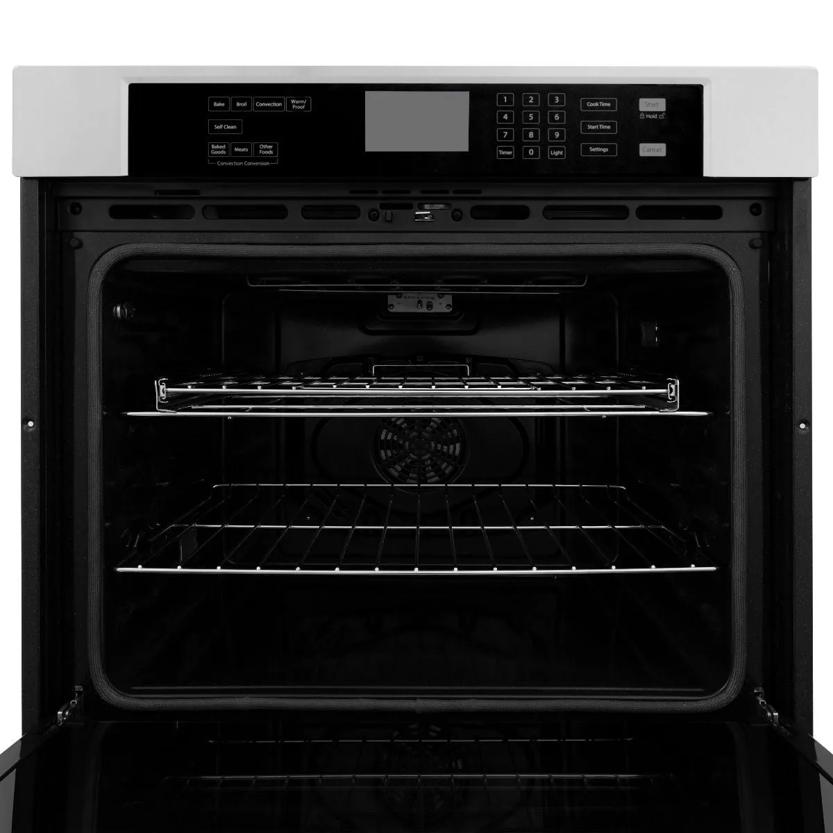 ZLINE 5-Piece Appliance Package - 48-Inch Rangetop, Refrigerator, 30-Inch Electric Double Wall Oven, 3-Rack Dishwasher, and Convertible Wall Mount Hood in Stainless Steel (5KPR-RTRH48-AWDDWV)